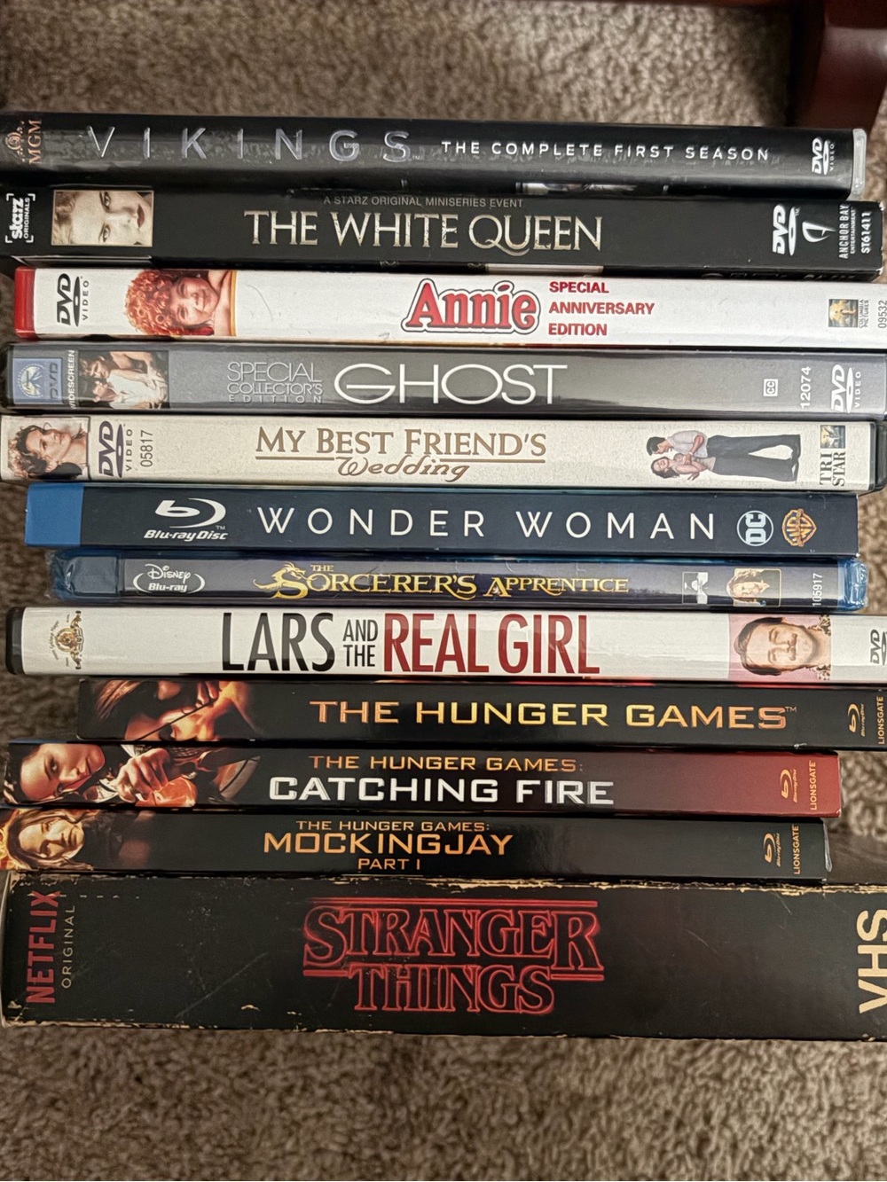 Stack of DVDs